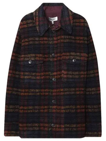 Kervont Check Shirt Jacket Black - ISABEL MARANT - BALAAN 1