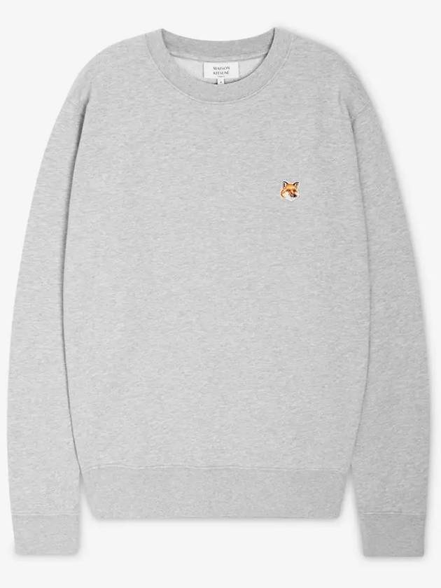 Fox Head Patch Regular Sweatshirt Light Grey Melange - MAISON KITSUNE - BALAAN 3