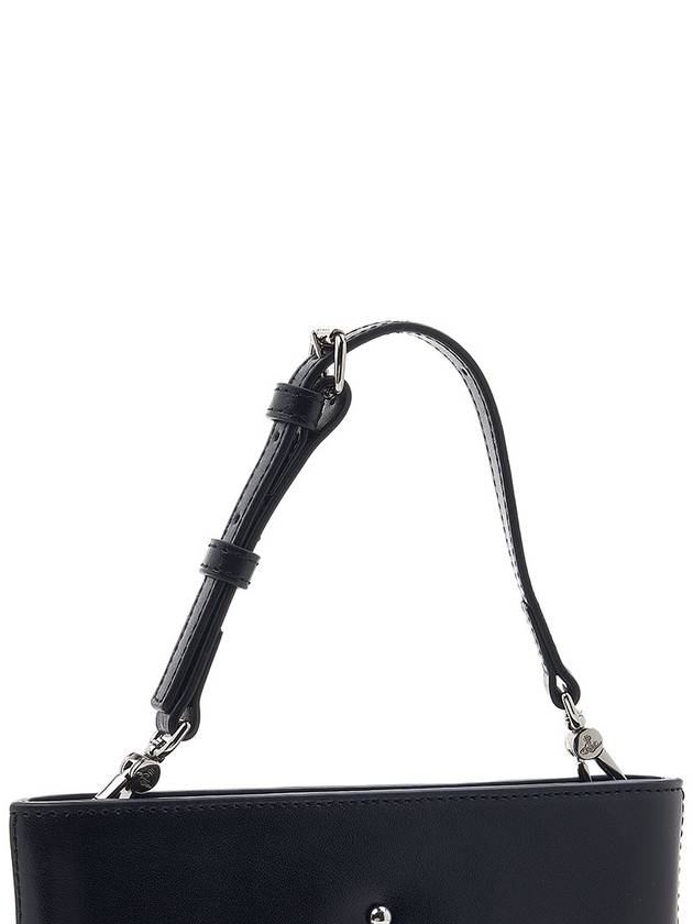 ORB Studded Square Leather Cross Bag Black - VIVIENNE WESTWOOD - BALAAN 9