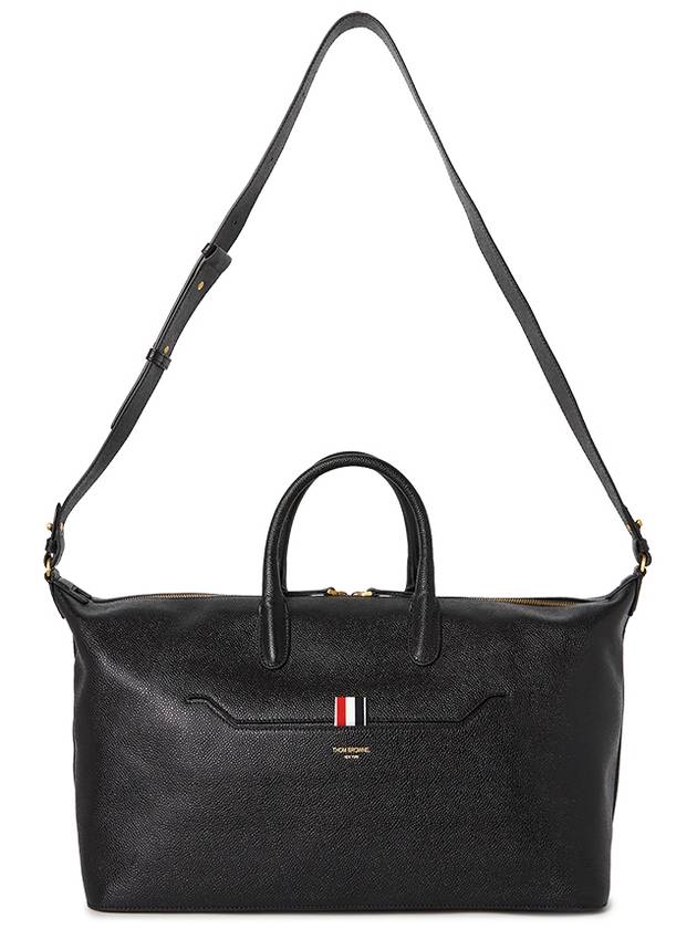 Pebble Grain Medium Duffel Bag Black - THOM BROWNE - BALAAN 7