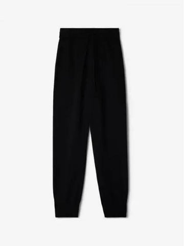 Wool blend jogging pants black 315341 - BURBERRY - BALAAN 1