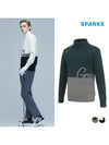 Men s half zip up color combination knit sweater SN4MKT030 - SPARKS - BALAAN 1