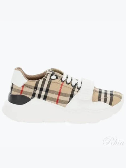 Vintage Check Suede Leather Sneakers Archive Beige - BURBERRY - BALAAN 2