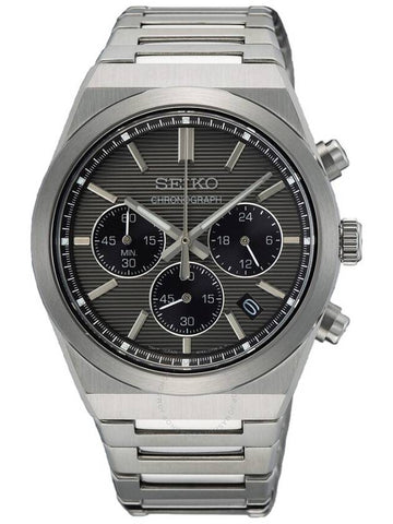 Seiko Sport Chronograph Quartz Grey Dial Men's Watch SSB455P1 - SEIKO - BALAAN 1