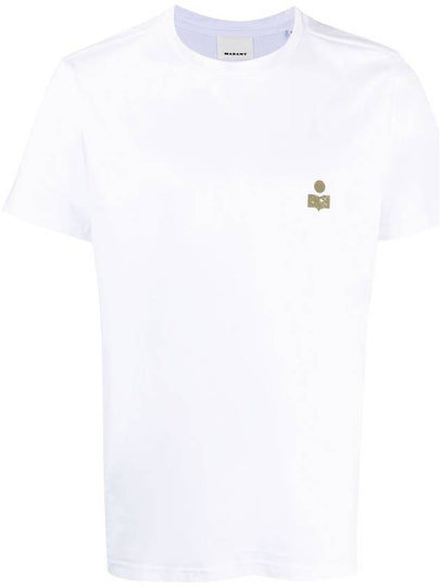 Zafferh Logo Cotton Short Sleeve T-Shirt White - ISABEL MARANT - BALAAN 2