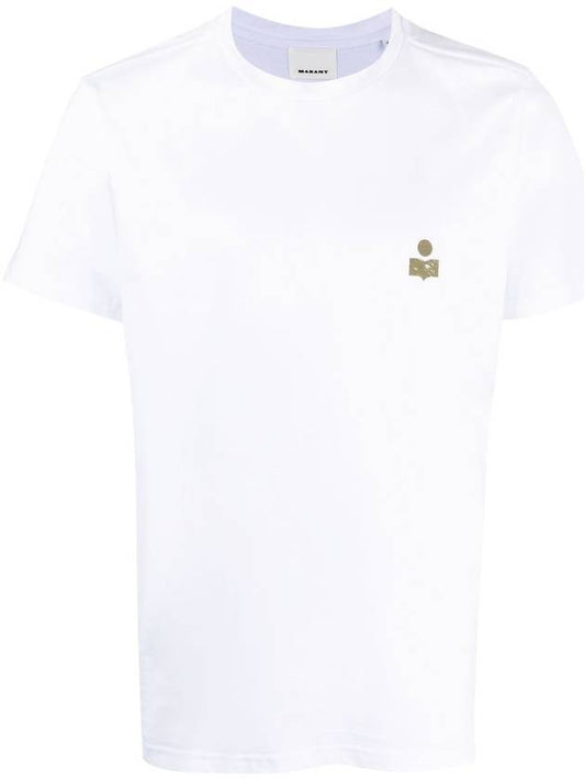 Zafferh Logo Cotton Short Sleeve T-Shirt White - ISABEL MARANT - BALAAN 2