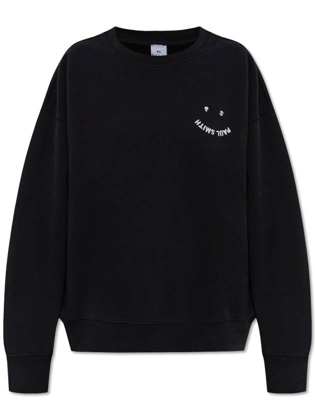 PS Paul Smith Sweatshirt With Embroidered Logo, Women's, Black - PAUL SMITH - BALAAN 1