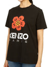 Women's Boke Flower Loose Fit Short Sleeve T-Shirt Black - KENZO - BALAAN 3