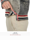 Tartan Check Jacquard Wool Mohair Knit Top Grey - THOM BROWNE - BALAAN 10