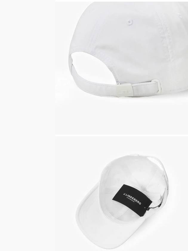 Angus Embroidered Logo Ball Cap White - J.LINDEBERG - BALAAN 4