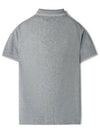 Stone Slim PK Short Sleeve Collar T Melange Gray 81152SC18 - STONE ISLAND - BALAAN 3