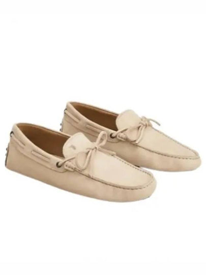 Gommino Nubuck Driving Shoes  Beige - TOD'S - BALAAN 2