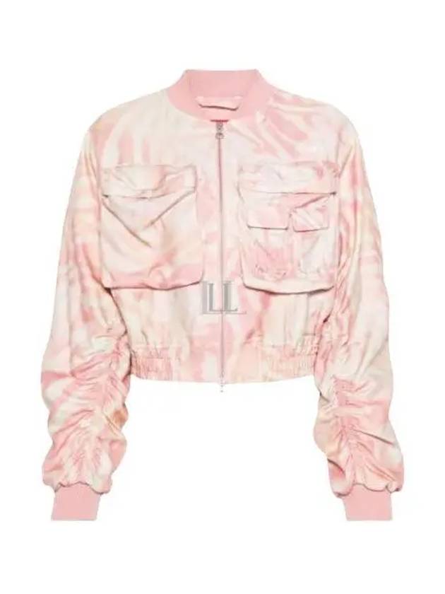 G Khlow Zebra Camo Twill Cargo Bomber Jacket Pink - DIESEL - BALAAN 2