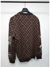 Monogram Embroidered Wool Crew Neck Knit Top Dark Brown - LOUIS VUITTON - BALAAN 5