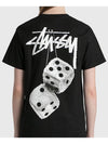 fuzzy dice t shirt black women - STUSSY - BALAAN 3