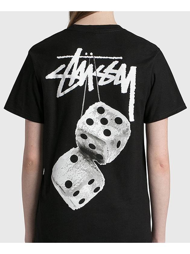 fuzzy dice t shirt black women - STUSSY - BALAAN 4