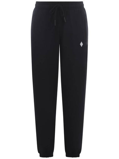 Cross Relaxed Drawstring Track Pants Black - MARCELO BURLON - BALAAN 2