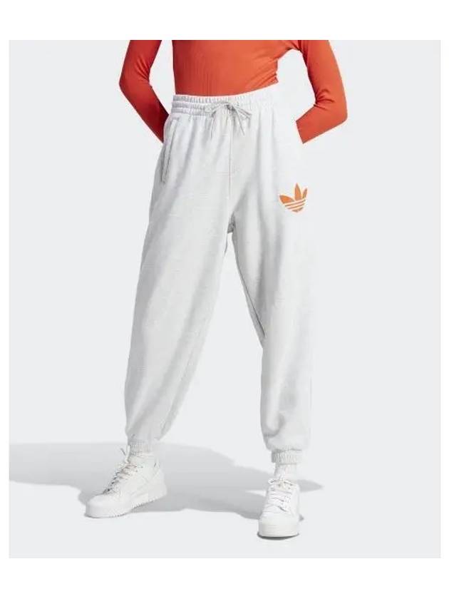 Pearl Trefoil Cuffed Track Pants Light Grey - ADIDAS - BALAAN 2