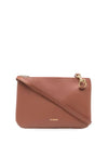 Logo Print Calf Leather Shoulder Bag Brown - JIL SANDER - BALAAN 1