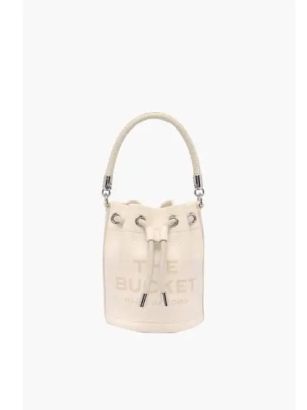 Leather The Mini Bucket CottonSilver MBBAM23017WHX - MARC JACOBS - BALAAN 1