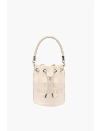 Leather The Mini Bucket CottonSilver MBBAM23017WHX - MARC JACOBS - BALAAN 1