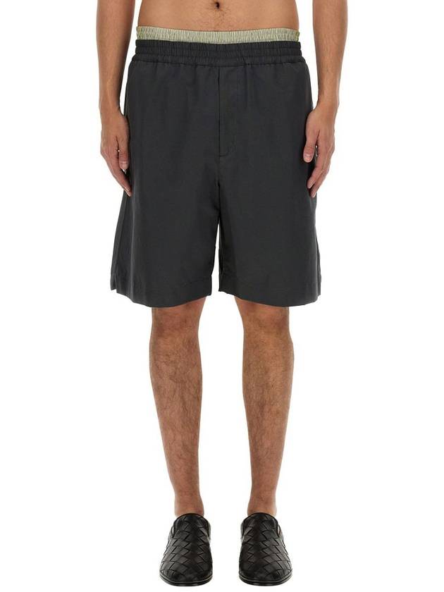 24 ss Double Waistband Shorts 785715 V3G20 1235 B0111077033 - BOTTEGA VENETA - BALAAN 2