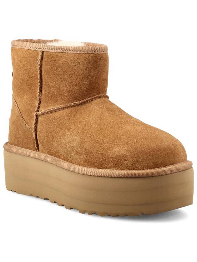 Classic Mini Platform Suede Winter Boots Chestnut - UGG - BALAAN 3