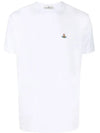 Chest ORB Logo Short Sleeve T-Shirt White - VIVIENNE WESTWOOD - BALAAN 3