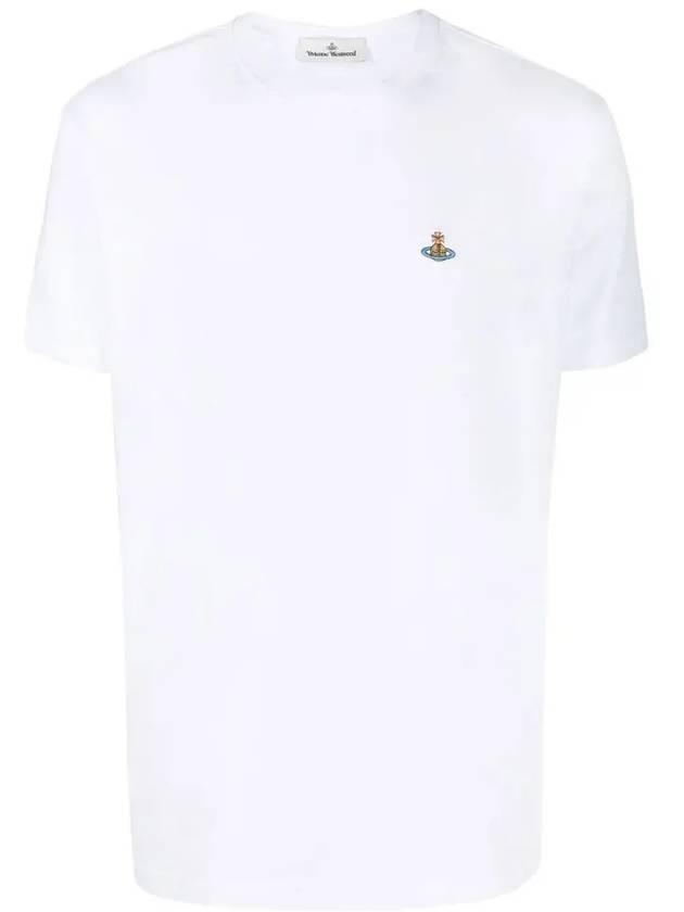 Chest ORB Logo Short Sleeve T-Shirt White - VIVIENNE WESTWOOD - BALAAN 3