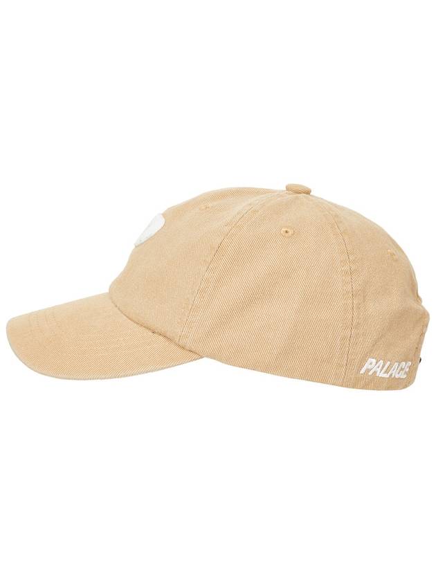 Washed Twill P 6Panel Khaki - PALACE - BALAAN 3