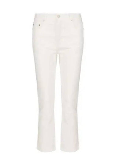 Pantalon Cropped Slim Fit Jeans White - AMI - BALAAN 1