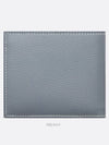 Compact Wallet Dior Gray Grained Calfskin CD Ic - DIOR - BALAAN 5