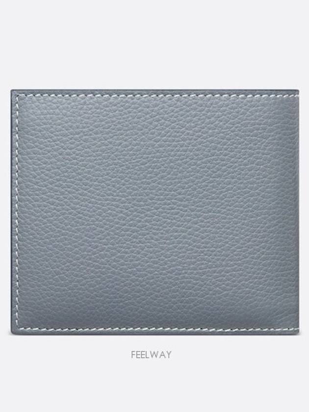 Compact Wallet Dior Gray Grained Calfskin CD Ic - DIOR - BALAAN 5