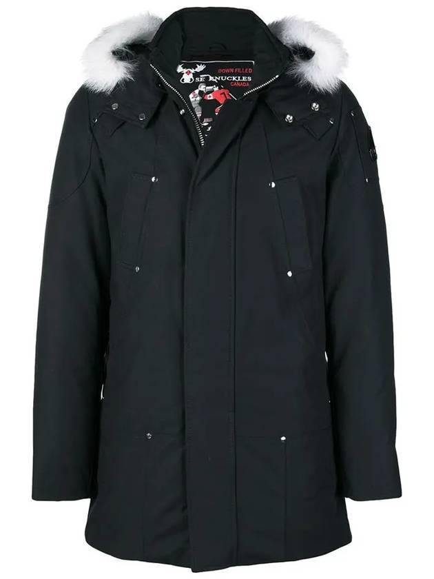 Original Stirling Parka White Fox Fur Black - MOOSE KNUCKLES - BALAAN 3