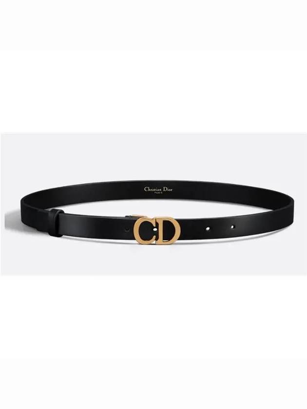 Saddle 20mm Ultrasmooth Calfskin Leather Belt Black - DIOR - BALAAN 2