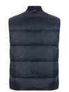 Men's Matte Diagonal Nylon Down Padded Vest Navy - THOM BROWNE - BALAAN 3