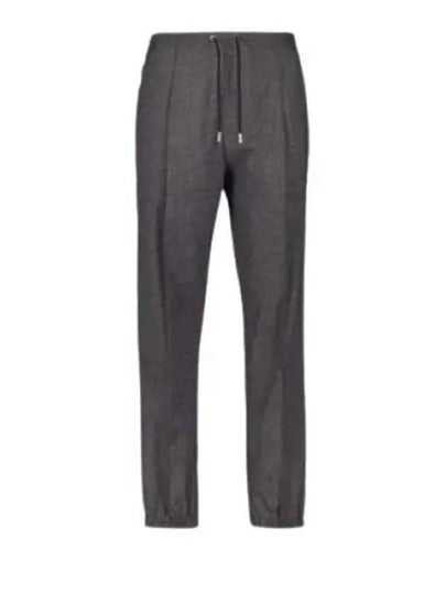 Micro Houndstooth Wool Track Pants Grey - DIOR - BALAAN 2