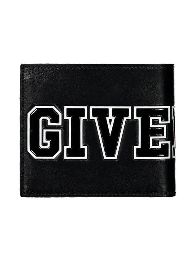 Embossed Big Logo Half Wallet Black - GIVENCHY - BALAAN 4