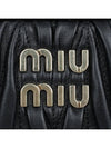 Matelasse Nappa Leather Clutch Bag Black - MIU MIU - BALAAN 7