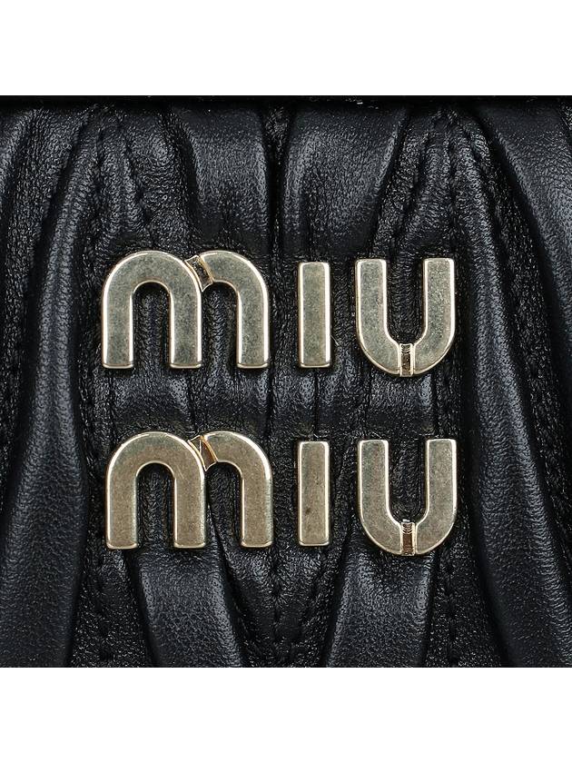 Matelasse Nappa Leather Clutch Bag Black - MIU MIU - BALAAN 7