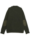 Back Stitch Elbow Patch Knit Top Charcoal - MAISON MARGIELA - BALAAN 3