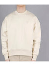 Tone On Tone Mini Logo Round Neck Sweatshirt Beige - AMI - BALAAN 2