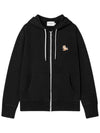 Chillax Fox Patch Zipped Hooded Jacket Black - MAISON KITSUNE - BALAAN 8