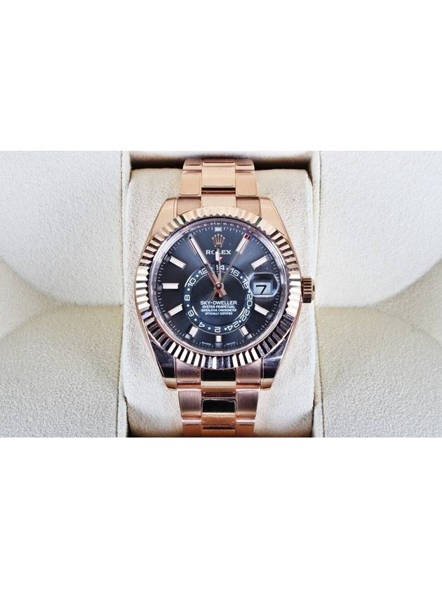 Skydweller dark rhodium rose gold barrel 21 years old - ROLEX - BALAAN 3