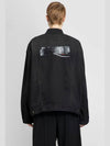 Political Campaign Logo Oversized Denim Jacket Black - BALENCIAGA - BALAAN 7