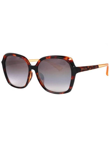 BOL5011 B20 square oversized horn rimmed mirror lens luxury sunglasses - BOLON - BALAAN 1