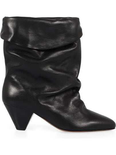 Isabel Marant Leather Ankle Boots - ISABEL MARANT - BALAAN 2