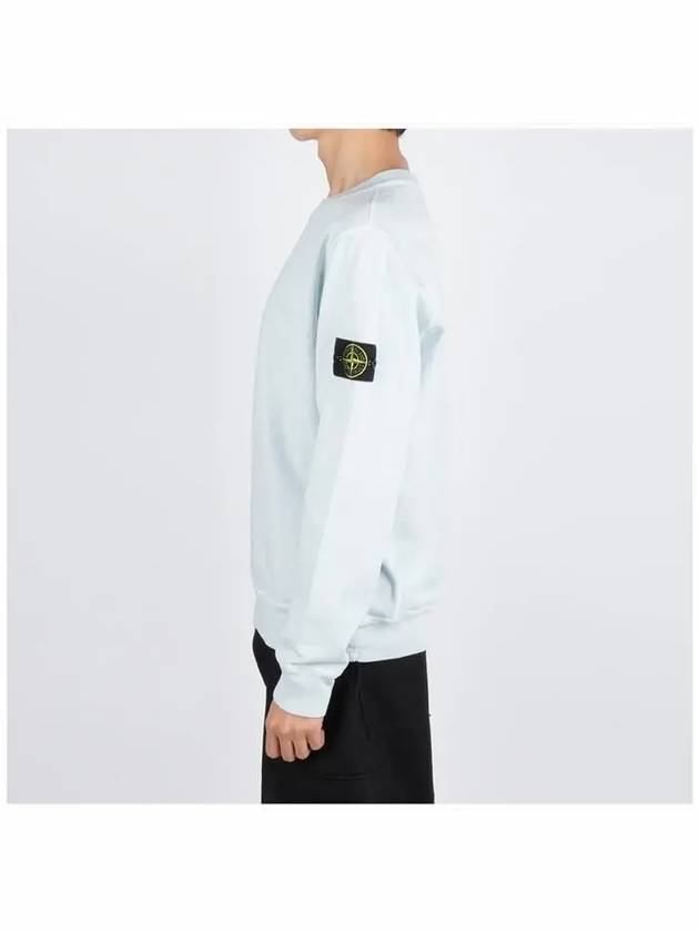 Malfile Fleece Old Sweatshirt Light Blue - STONE ISLAND - BALAAN 4