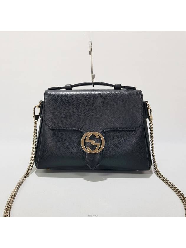 Interlocking top handle small chain shoulder bag 510302 - GUCCI - BALAAN 1