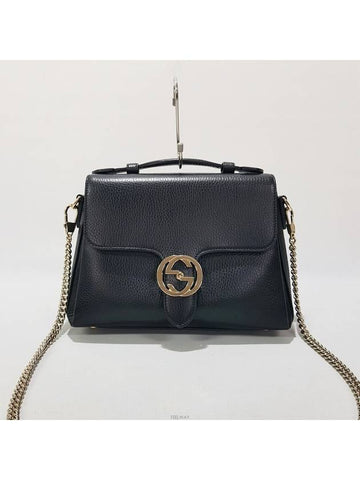 Interlocking top handle small chain shoulder bag 510302 - GUCCI - BALAAN 1